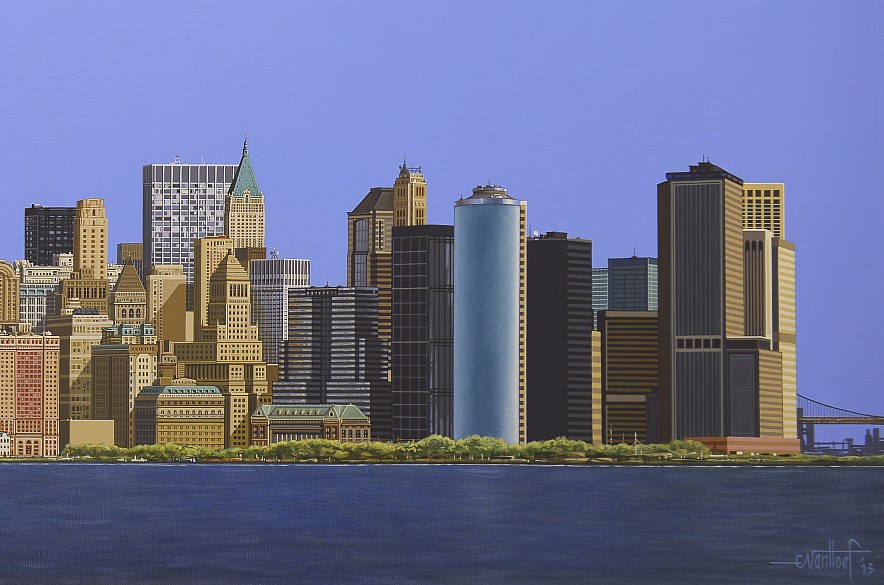 Manhattan skyline right side